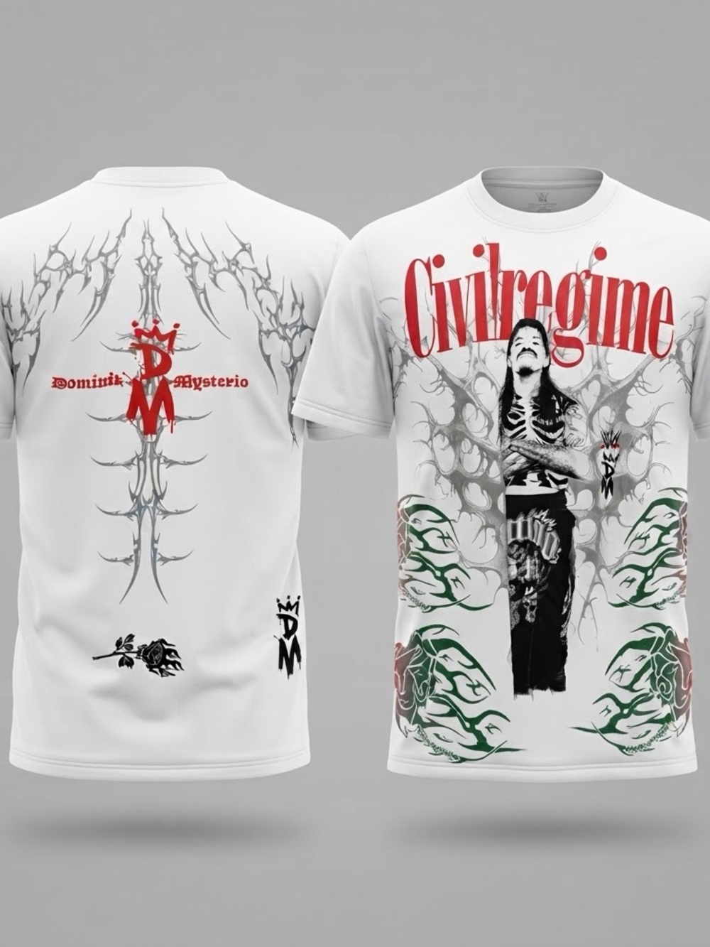 Civil Regime x WWE Dominik Mysterio Heir to Heat T Shirt White S NWT